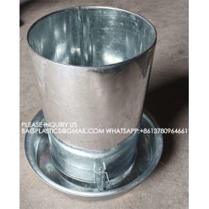 Chicken Feeder Galvanized Chicken Feeder POULTRY FARM Poultry Husbandry Steel