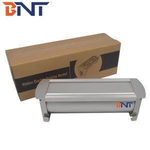 Customized aluminum universal power motorized overturn tabletop power socket