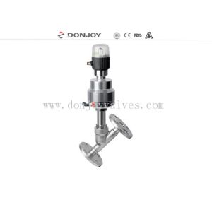 2 Way Pneumatically Actuated Angle Seat Valve with Tri clamp end