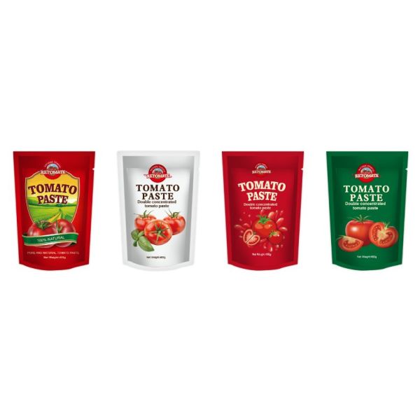 400g Stand-Up Sachet Tomato Paste Convenient Flavorful With Purity Ranging From 30% To 100%