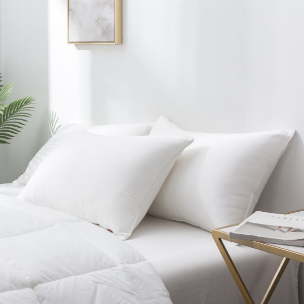 Five-Star Hotel Bedding Part NECK Feathered Velvet Pillow Core for Comfortable Sleep