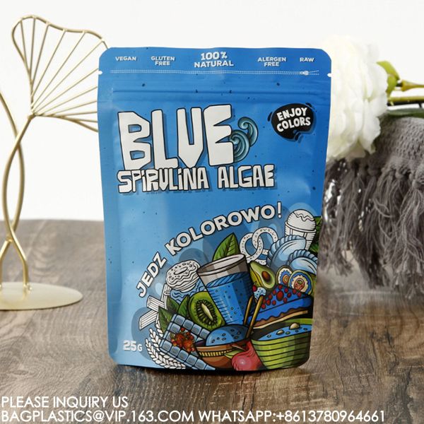 sustainable Mylar Packaging Bags Resealable Aluminium Foil Bags Zip Food Storage Bags