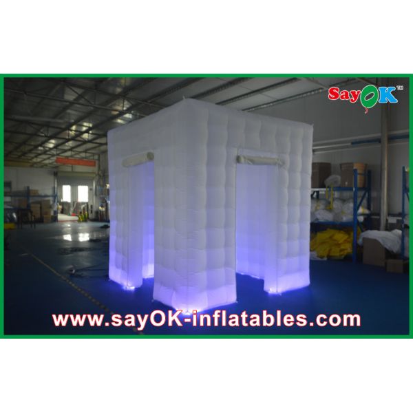 Buy Wedding Photo Booth Hire Custom White Inflatable Photo Booth Shell Enclosure Inflatable Cube Tent Portable at wholesale prices