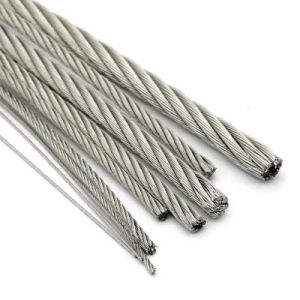 1/8'' 5/32'' 3/16'' 1/4'' 5/16'' 35Wx7 Stainless Steel Wire Rope for Crane