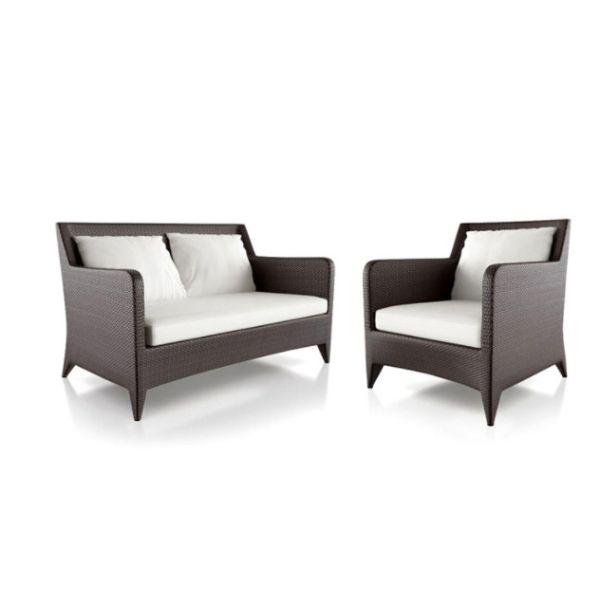 Waterproof Chairs Outdoor Rattan Indoor Sofa Set Garden Patio Lounge