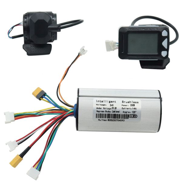 Three-Phase DC Brushless Motor Controller with LCD Instrument Accelerator Half