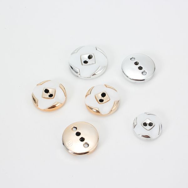 Wholesale Women Clothes Customize Fashion Big Plastic Abs Combined Button for Clothing Dyeable