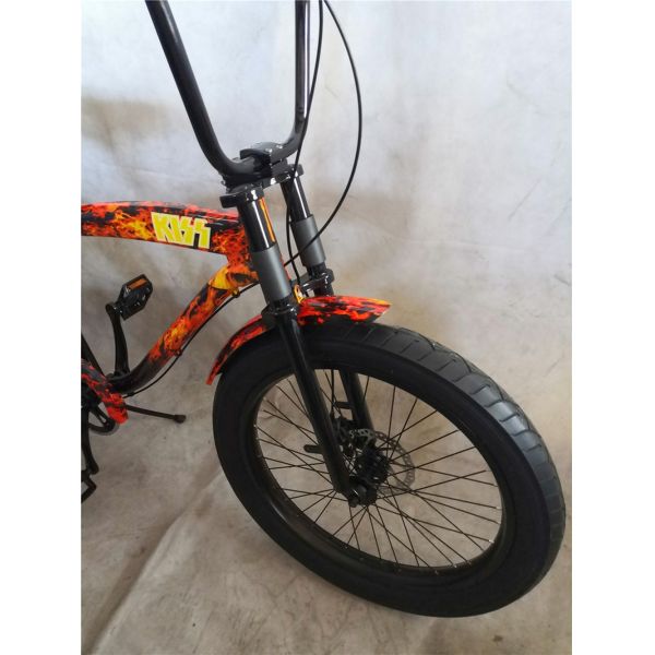 Adult 3 Speed 24 Inch 3.0 Inch Fat Tire Beach Cruiser Bike with Double Wall Alloy Rim
