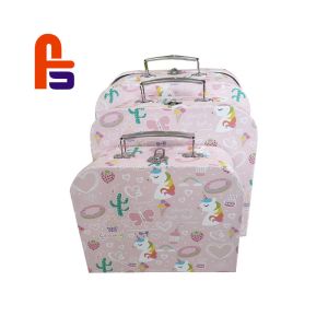 Durable Cardboard Suitcase Box 100% Recycled Material Environmentally Friendly