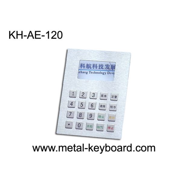 Buy Panel Mount Stainless steel Keyboard , Fuel Dispenser Metal Keypad at wholesale prices