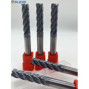 SUPAL Varying Cutting Speed Carbide End Mill With Cutting Edge Type And Shank