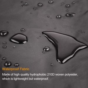 Polyester Table Tennis Cover Black Water Resistant With Paddle Pockets