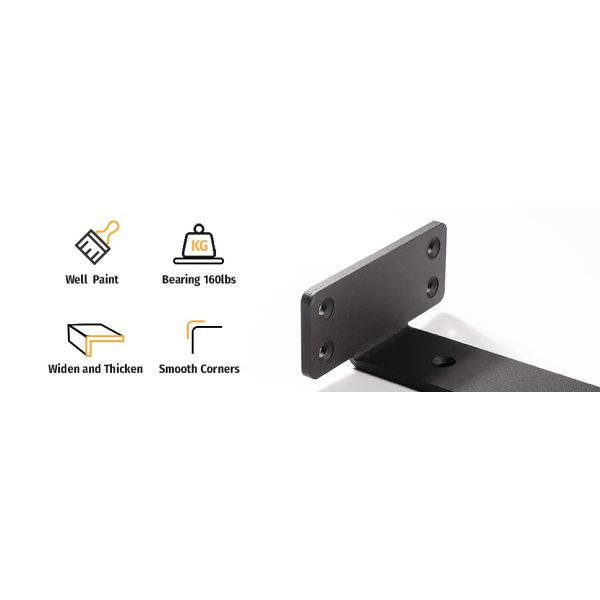 ISO9001 Rohs CE Certified 8 Inch Professional Floating Shelf Bracket Strong and Sturdy