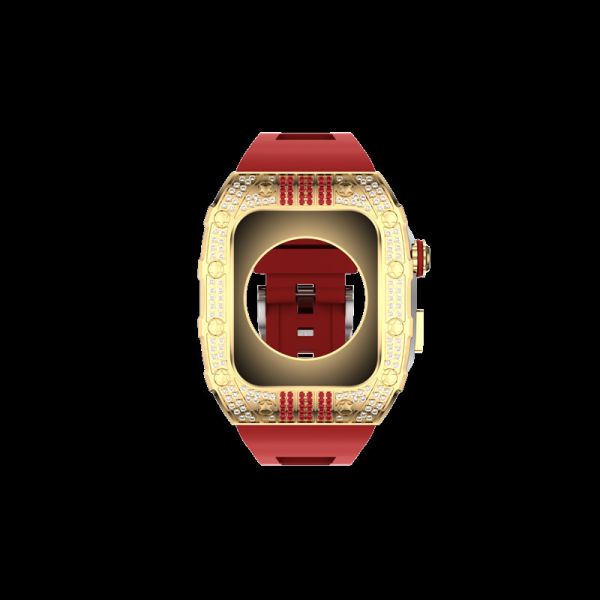 Buy 44/45mm Apple Watch Carbon Fiber Silver Titanium Case at wholesale prices