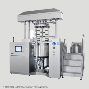 Cosmetics SS316L Vacuum Homogenizing Emulsifier With Agitator