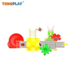 Kids Commercial Amusement Park Rider Children Water Play Equipment Plastic Slide