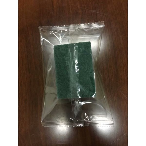 Automatic Feeding System kitchen scouring sponge Packing Machine scrubber