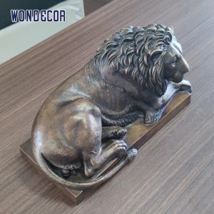 Large Outdoor Bronze Statues Sculpture WONDERS Brass Lion Statue