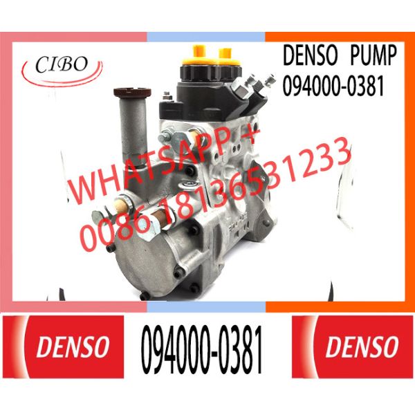 Common Rail Fuel Pump 094000-0381 For KOMATSU SAA6D125E-3/3A/3B3G Engine PC450-7 6156-71-1110
