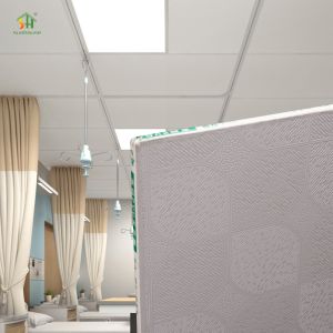 "Gypsum Board Square Ceiling Panel 595x595mm 7.5mm Thick Modern Design Fireproof