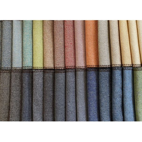 YARN DYED fabric 100% polyester fabric linen cotton fabric of many colors for furniture sofa