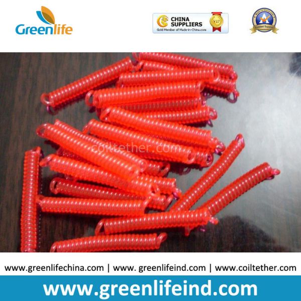 Buy Plastic Red Spiral Coiled Cables no Hardware 80MM Length at wholesale prices