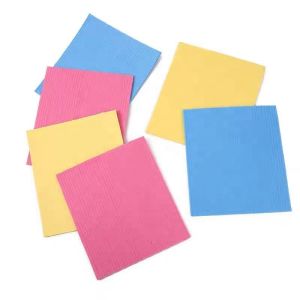 Compostable Cellulose Sponge Scourer Plastic Free Cellulose Cleaning Sponge