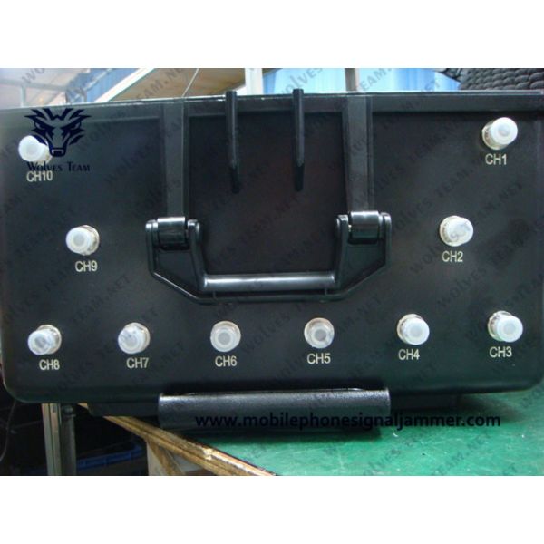12 Bands Vehicle Bomb Jammer RF WIFI Cell Phone Signal Jammer With DDS Convoy