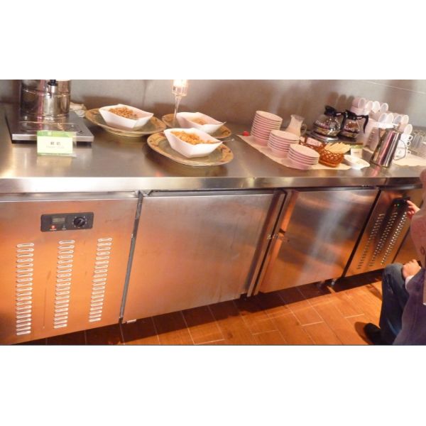 1.8m Under Counter Frost Free Fridge Worktop With Force Air Cooling