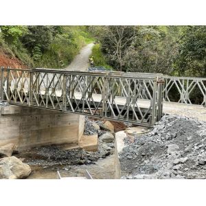 Easy And Fast Erection Steel Bailey Bridge timber deck