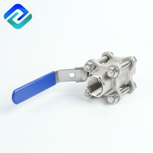 Stainless Steel Inveatment Casting 3PC Ball Valve Threaded API 598