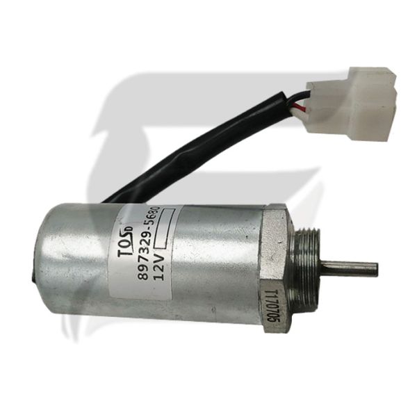 Buy 897329-568 Hitachi EX55 EX70 Excavator Fuel Stop Solenoid at wholesale prices