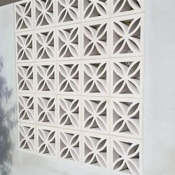 300*300 Decorative Concrete Block Hollow fashion design External Wall Indoor Background