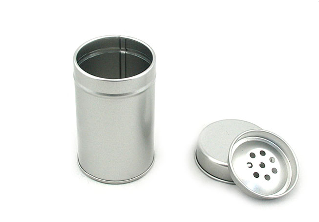 Pepper Spice Storage Round Small Tin Boxes With PET Window Grade - A Tinplate