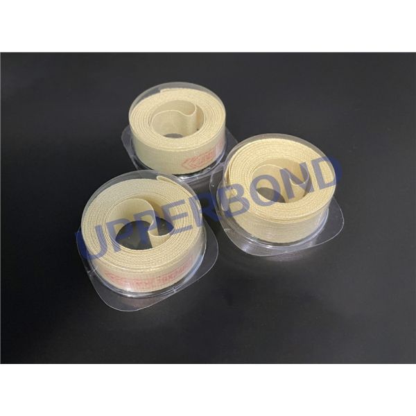 Buy Ultra Resistant Aramid Fiber Yellow Tape For Tobacco Conveying at wholesale prices
