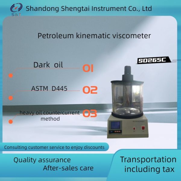 Petroleum Kinematic Viscometer Heavy Oil Counterflow Method Electric Mixing