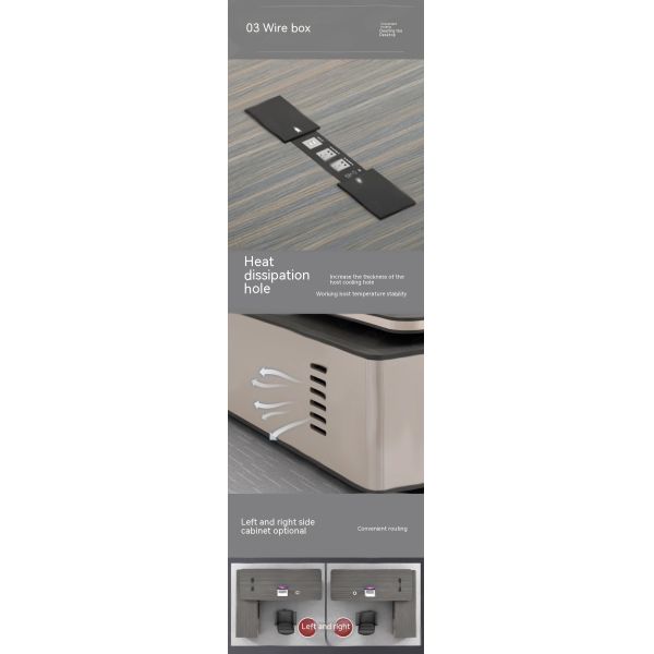 Simple Modern Office Furniture Set Large Desk and Chair for Eco-Friendly Manager Room