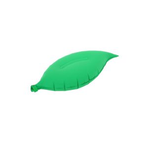 Sleeping Inflatable Travel Pillow Green Leaf Shape Polyester / Cotton Material