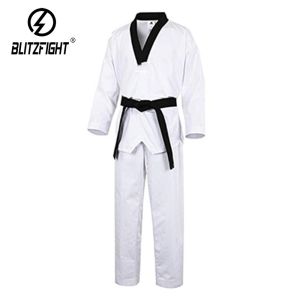 WTF Striped Taekwondo Outfit Preshrunk Fabric Taekwondo Apparel