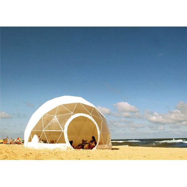Custom Outside Geodesic Dome Tent With Steel Frame , 25m Diameter