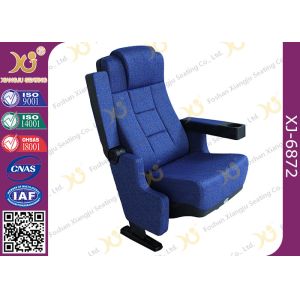 Lounge Back Folding Movie Theater Chairs With Spring / Theatre Room Chairs