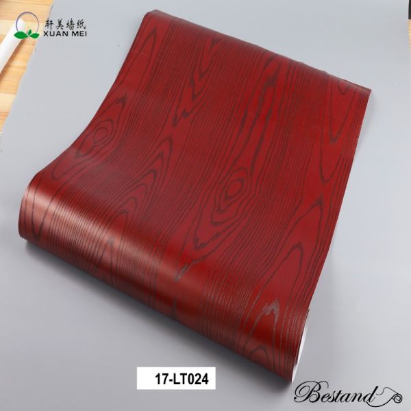 Self Adhesive Wood Grain Vinyl Decorative Film for Furniture Makeover and Enhancement