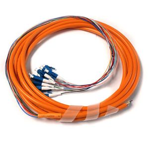 FTTH SC-APC Multi Mode Fiber Optic Pigtail OM1 OM2 3M With Orange Jacket
