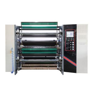 Quality 380V Fabric Roll Cutter Slitting Machine Auto Unloading System for sale
