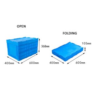 Convenient and Space-Saving Collapsible PP Plastic Container for Warehouse