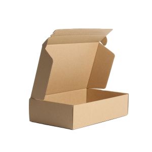 Silver White High Strength Kraft Corrugated Zipper Paper Box with Custom