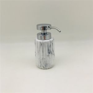 Marble Print pattern Polyresin Bathroom Accessories With vertical stripe