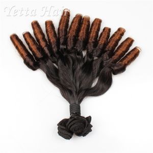 Professional Unprocessed Funmi Virgin Hair 16 Inch Ombre Spiral Curl