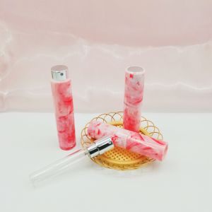 Plastic Injection Marble Pattern Refillable Perfume Bottle Customized Color 8ml