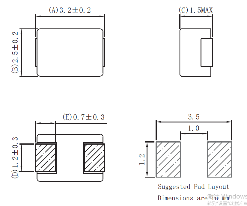 Ferrite Core Fixed Surface Mount Power Inductors MHA302515NSGR47M With Copper Wire